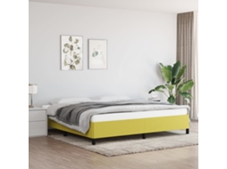 Vidaxl Estrutura De Cama Sem Colchão 200x200 Cm Tecido Verde
