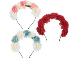 Tiara Decorativa Floral De 3 Peças Para Casamento, Acessório De Cabelo Elegante Para Convidadas, Peça De Cabeça