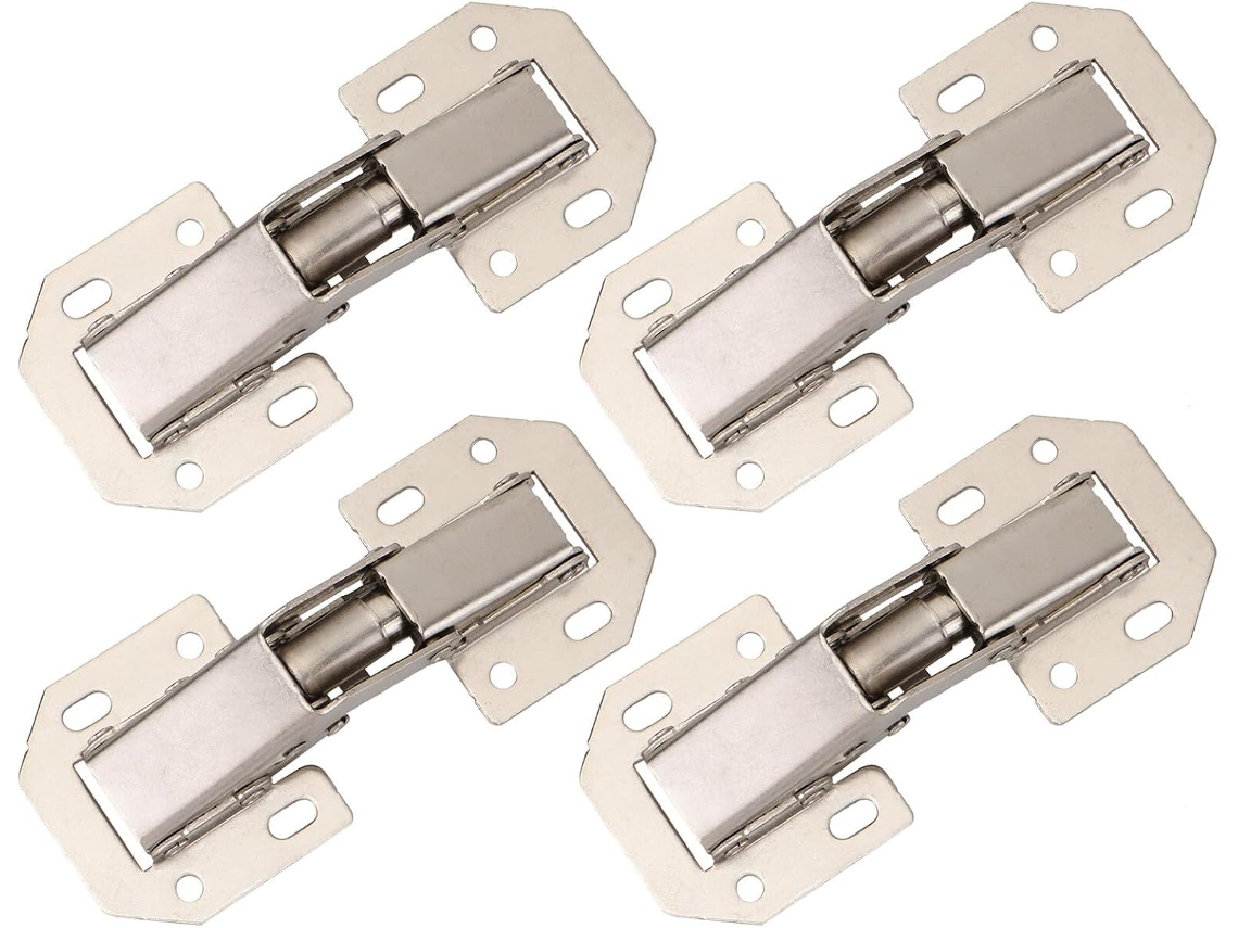 Conjunto De 4 Dobradiças Reforçadas E Ocultas Para Portas Armários