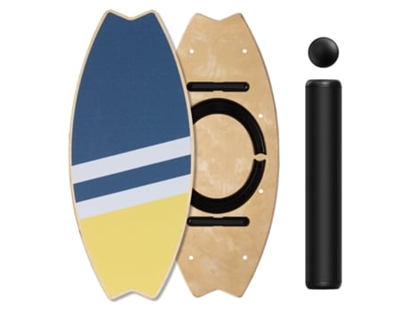 Prancha De Equilíbrio Em Madeira, Prancha De Skate Para Interior, 7 Modos, Amarelo Leogreen