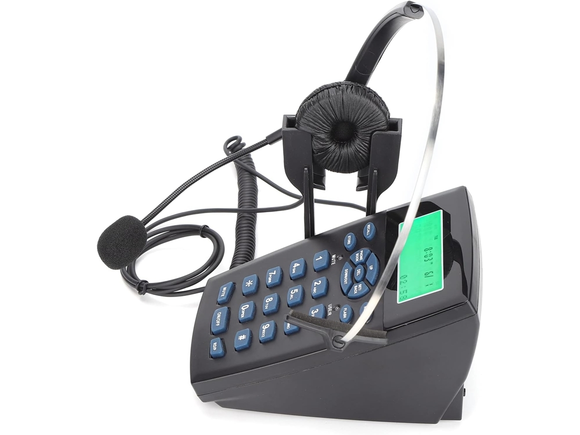 Fone De Ouvido Com Fio Ht820 Para Call Centers, Com Microfone.