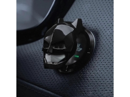 Capa De Botão De Partida/parada Rotativa 150°, Proteção E Decoração Para 90% Dos Veículos, Instalação Fácil Preto