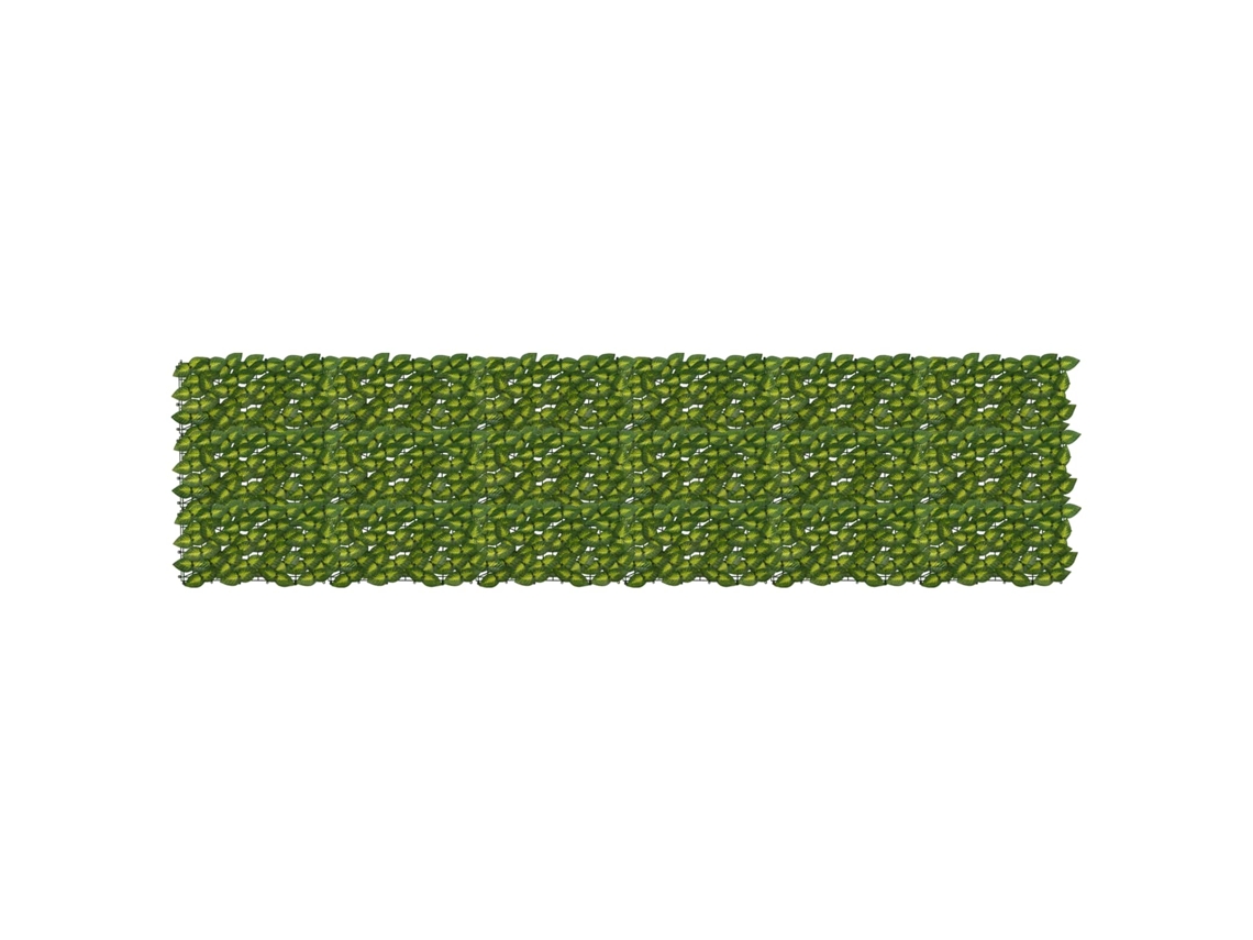 Vidaxl Tela De Varanda Com Folhas Verde E Amarelo 300 X 75 Cm