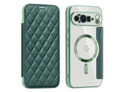 Capa Carteira Rfid Para Google Pixel 10 Pro Xl Verde Czhhmart