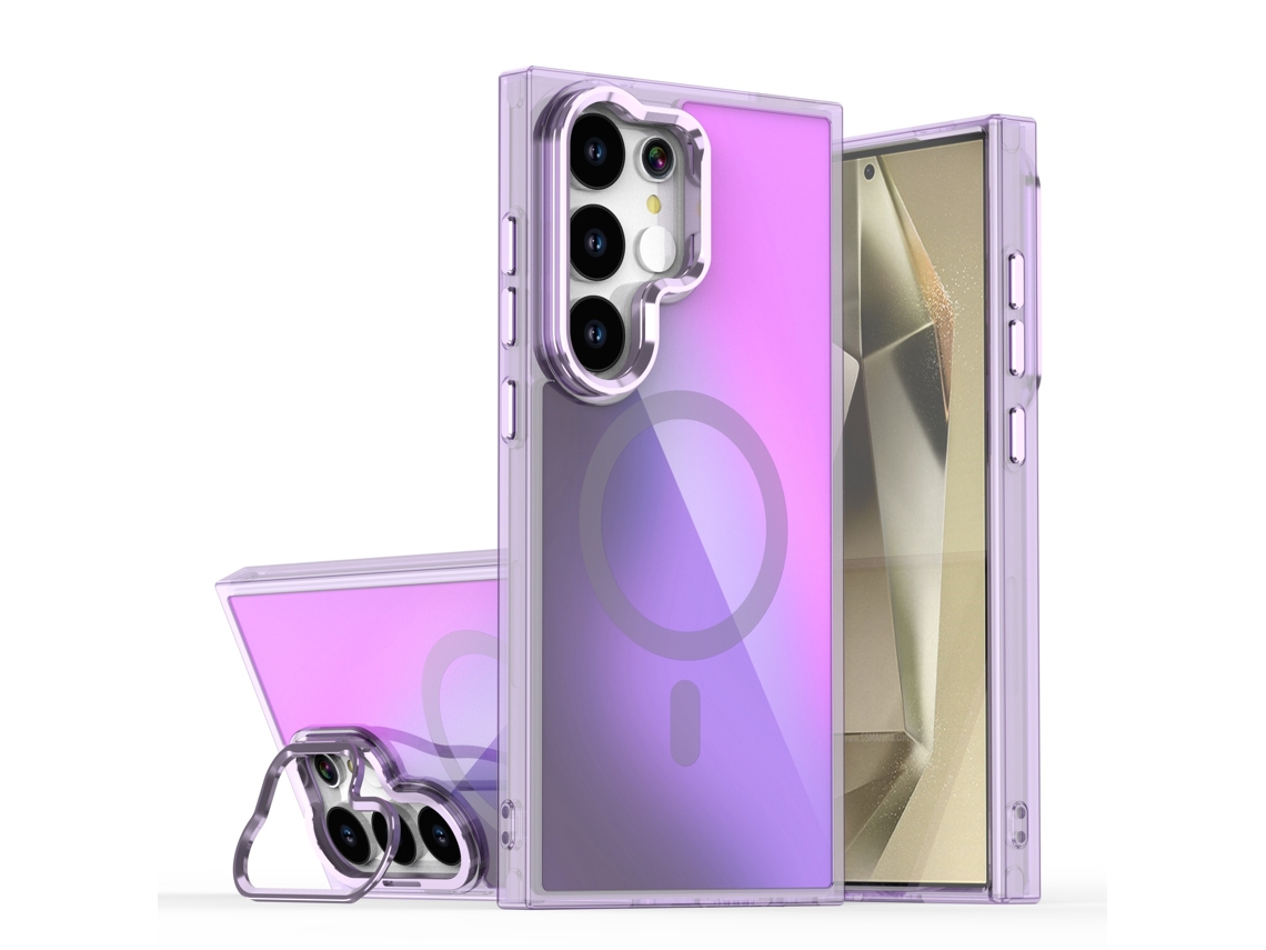 Compatível Com A Capa Magnética Samsung Bright Shadow Chameleon.suporte De Lente Roxo - A16