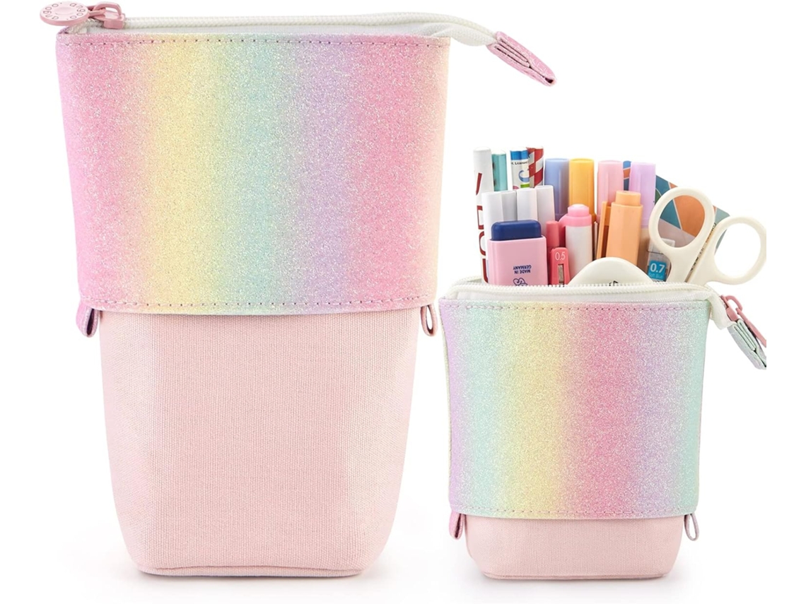 Estojo para Lápis, Telescópico, Macio, Multicolorido, Meninas AQUAFORGE