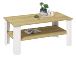 Mesa de centro Disalo em madeira, 100x55