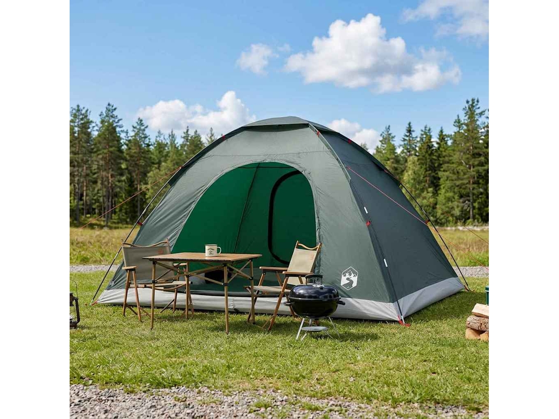 Vidaxl Barraca De Camping 6 Pessoa Verde Exército