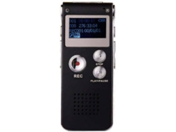 Gravador de Voz Digital com Memória Flash Usb Mp3 Player  -16Gbpreto (Usado)