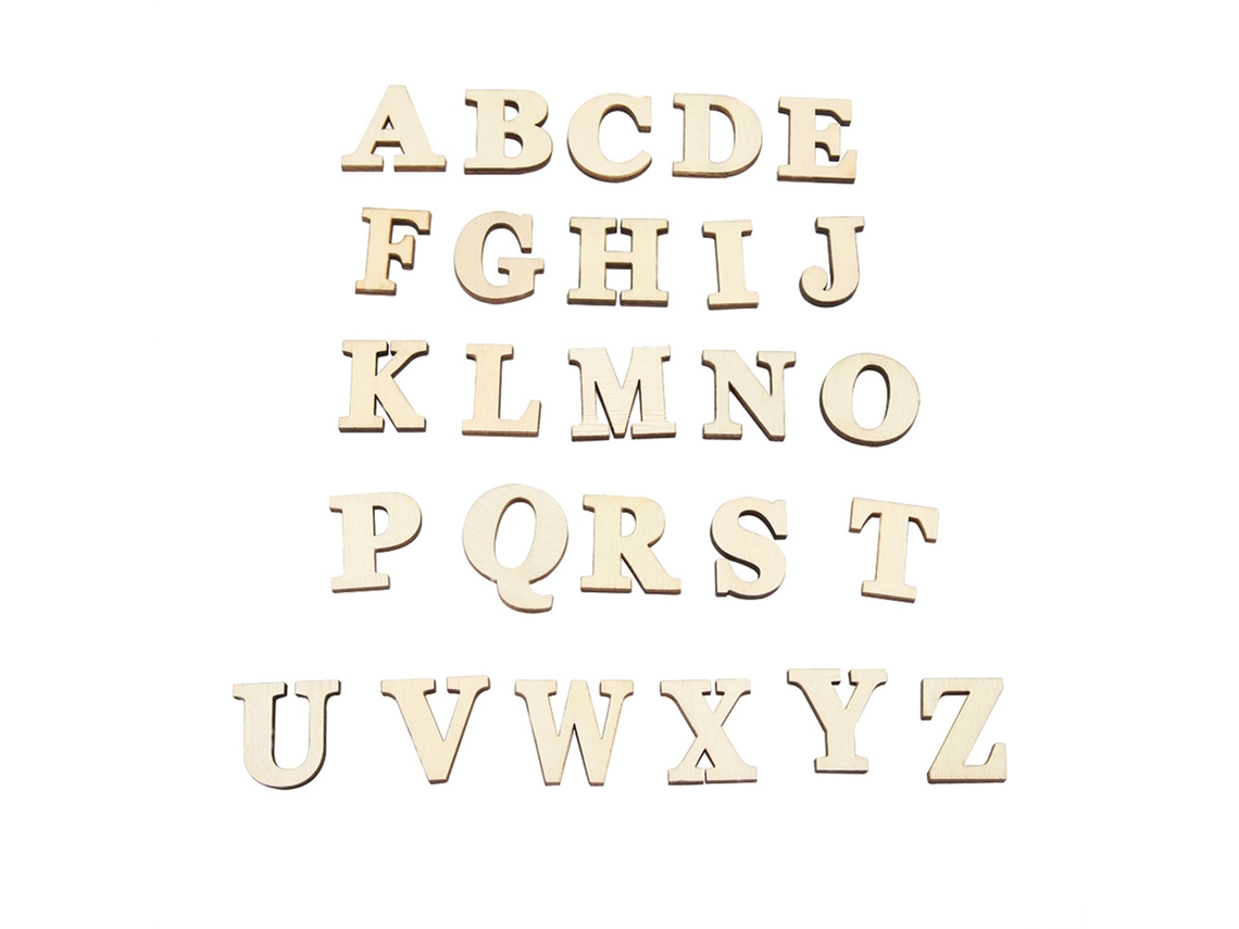 Laxiscreed Conjunto De Letras E Números Adesivos Em Madeira Para Decoração, Diy E Presentes Para Crianças