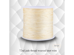 Laxiscreed Corda De Nylon 100m X 0.8mm Para Macramé, Fios Rattail, Bege - Ideal Para Artesanato