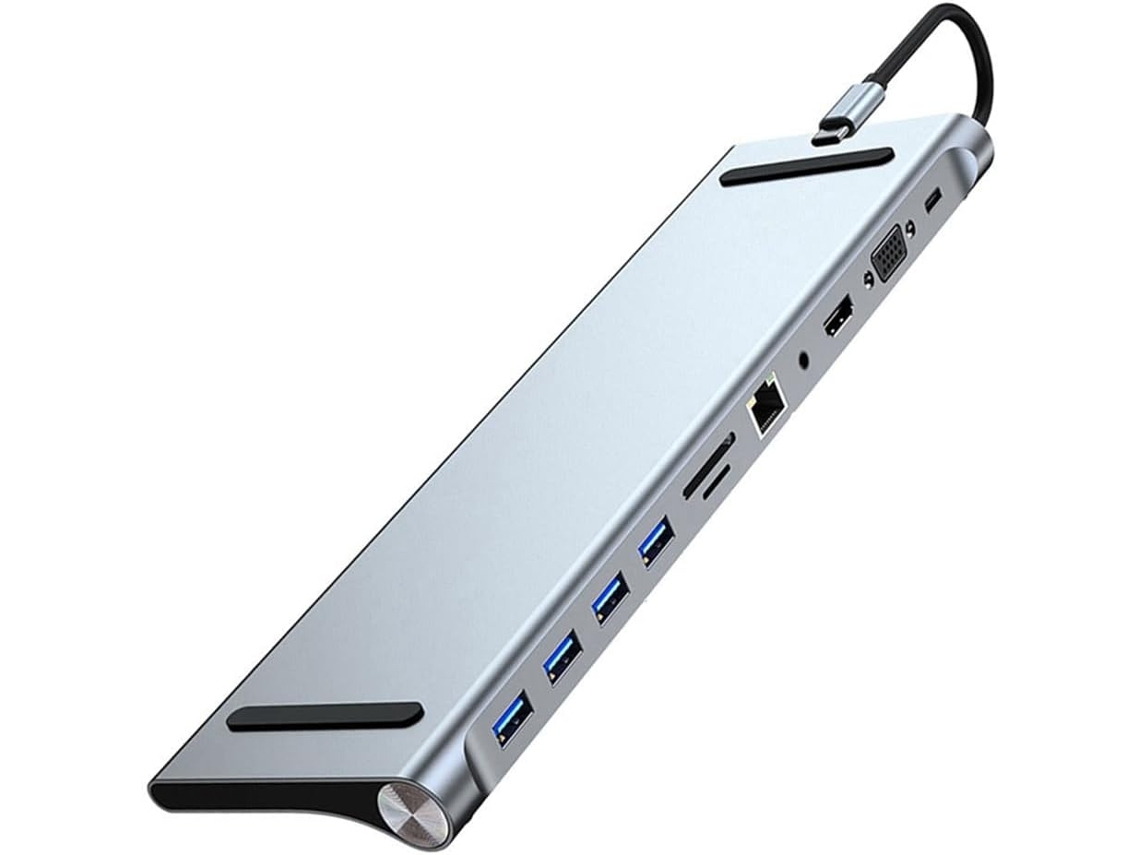 Dock Usb 3.0 Tipo C 11 Em 1 Com Adaptador Multiportas, Compatível 4k,