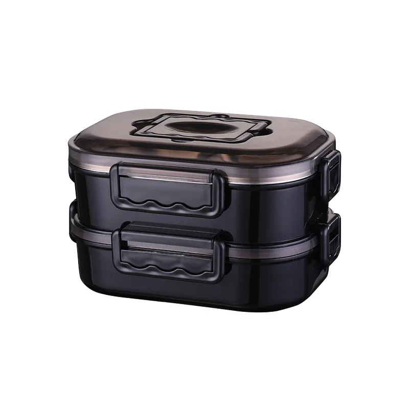 Lancheira Térmica de Aço Inoxidável , Portátil com Divisórias, Recipiente Ecológico para Alimentos. MDUG (dupla Camada)