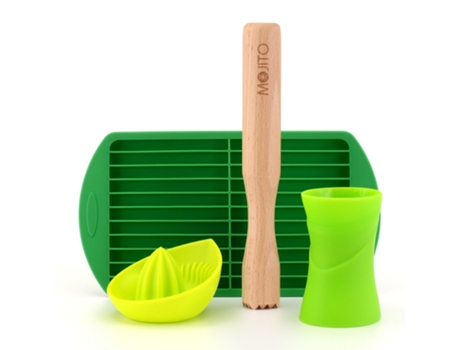 Mojito Kit Conjunto Para Fazer Coquetéis Inclui Espremedor De Frutas Cítricas Jigger Muddler Molde De Gelo Bar Amigos
