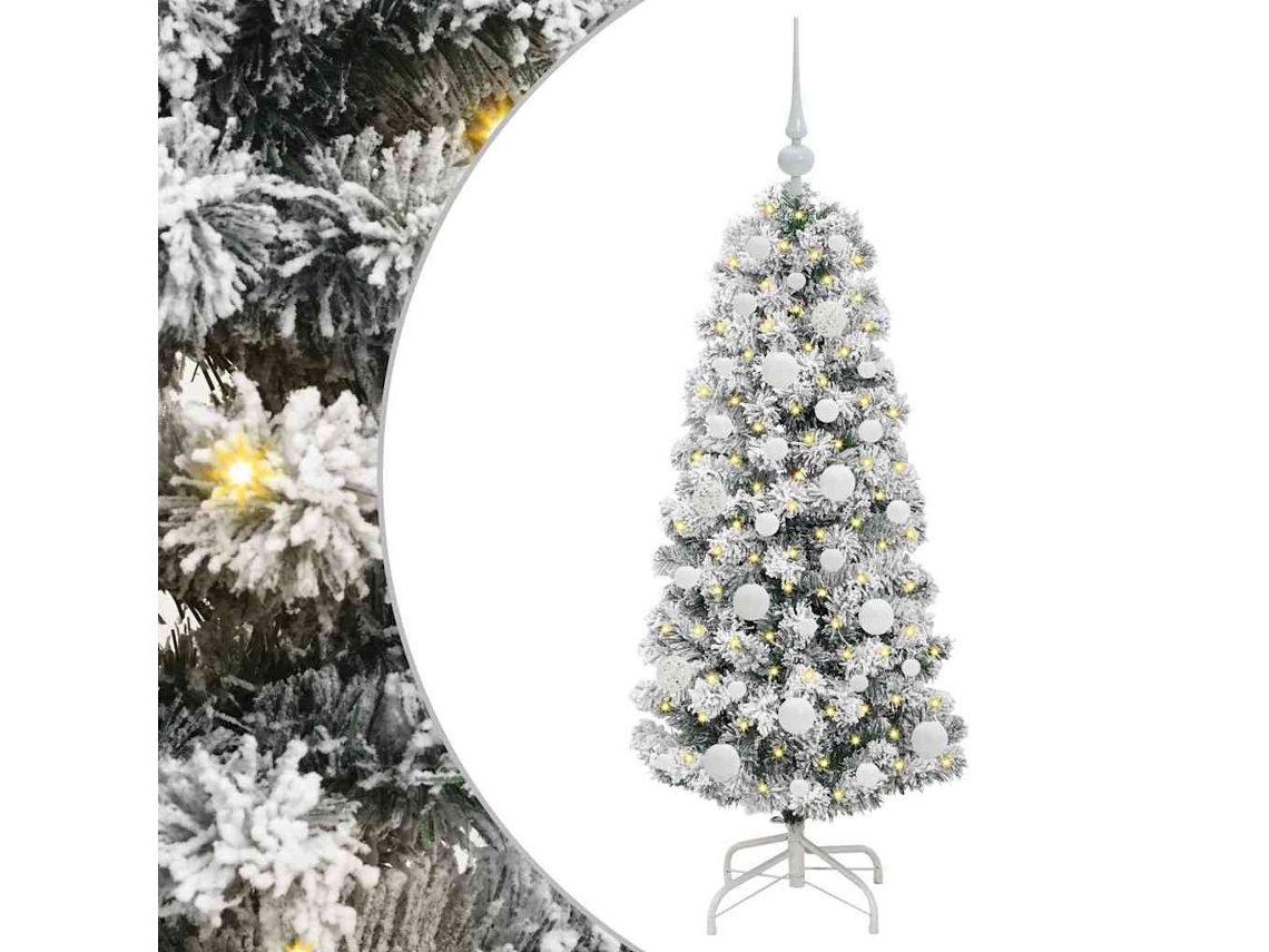 Árvore De Natal Artifical Com Luzes Vidaxl Verde Pvc (120 Cm)