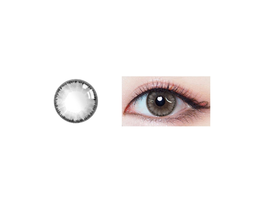 Lentes de contacto naturales de 14,5 mm, grado 0 anual, accesorio para ojos grises Vante