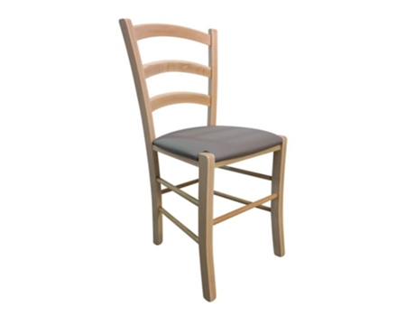 Cadeira Casa Vital Paesana Pu (Cappuccino Natural, 43x43x86)