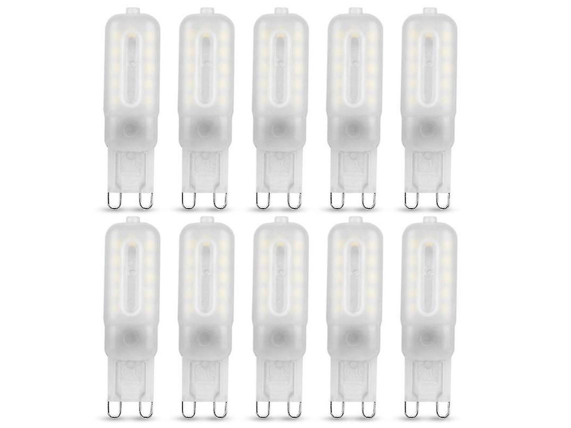 Lâmpada Led, 10 Unidades, Base G9, 5w, 220v, 6000k, Intensidade Regulável, Para Uso Residencial, Comercial E Manutenção Elétrica