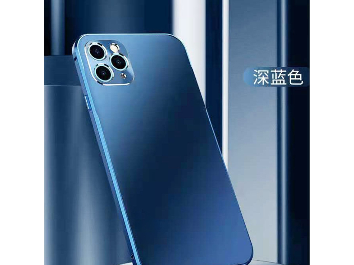 Capa LAXISCREED Apple Iphone 1 Azul Profundo Lente Metal