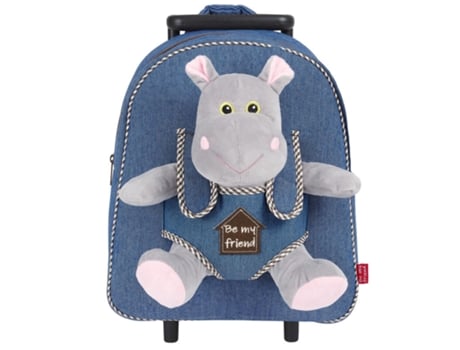 Carrinho Holly Hypopotamo Com Peluche 38cm Perletti