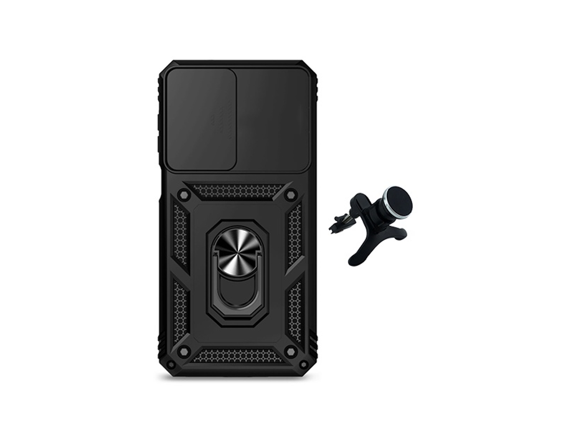 Kit Suporte Reforçado Capa Magnetic Slide Window Phonecare Para Samsung Galaxy A27 5g - Preto