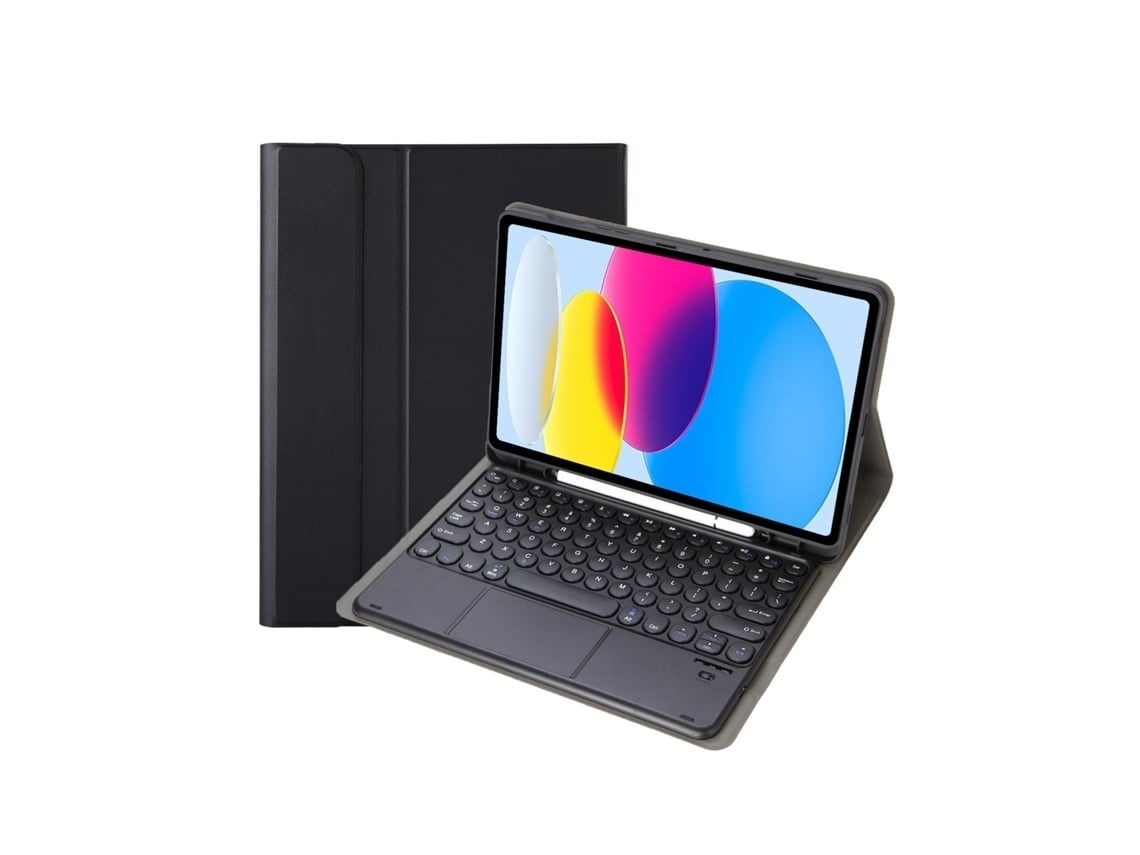 Capa Com Teclado Para Tablet Lurelia, Compatível Com Samsung Galaxy Tab S6 Lite 10.4 P610/615 2022, Preto, Teclado Bluetooth, Fixação Magnética