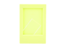 Photo Frame Plastic Rectangle Desktop Classical Stand Picture Frame For Fujifilm For Instax Mini 3in Photos Yellow LAXISCREED