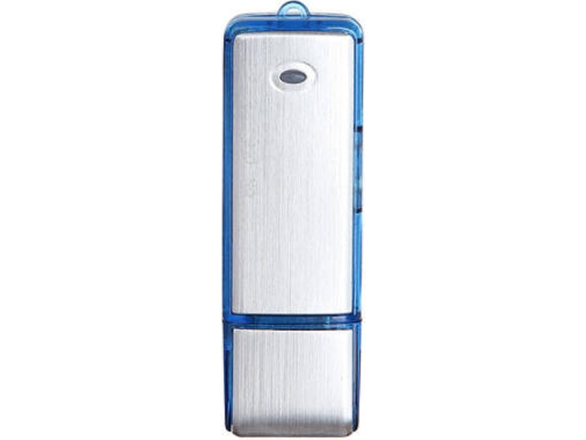 Mini Gravador Usb Gravador de Unidade Flash de Áudio Recarregável-4 Gbazul
