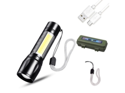 2026 linterna Portátil 10w de Alta Luz Recargable Usb Compacta Ligera para Iluminación Al Aire Libre