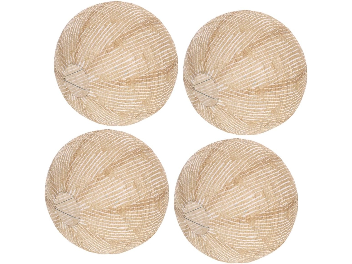 Conjunto De 4 Lanternas Vintage De Linho Para Pendurar
