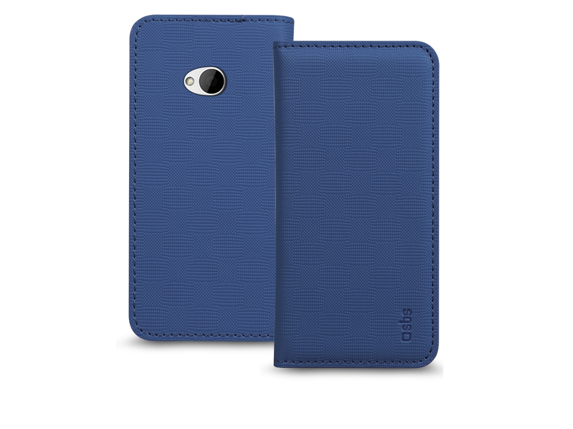 Capa Book SBS HTC One Azul