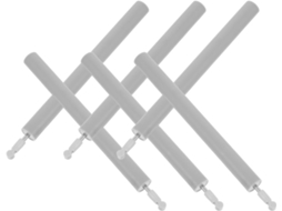 Dobradiças Com Amortecedor Hidráulico Outanaya 6 Peças Para Portas De Armários E Gavetas, 10x109x81mm, Silenciosas