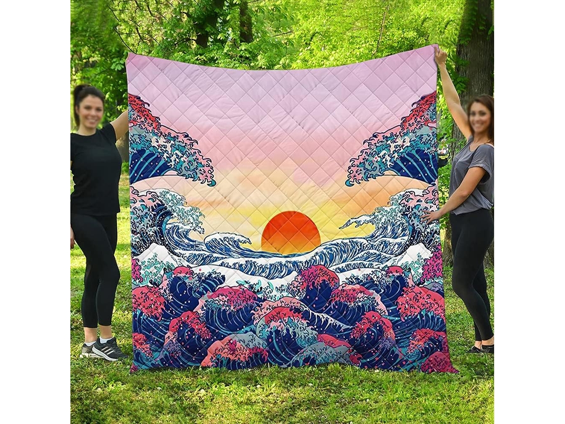Colcha Acolchoada Fansu Capa de Cama Cobertor para Ar Condicionado Edredom Conjunto Sofá com Estampa Tema Artí