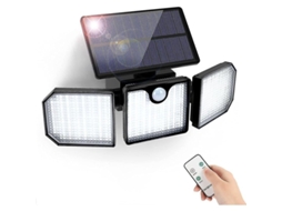 Lâmpada Solar Exterior Golwof 230led Com Sensor De Movimento Ip65 270° Iluminação 2200mah