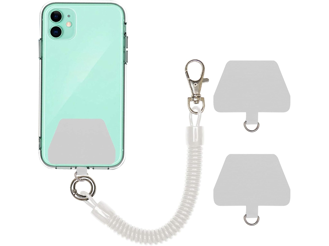 Alça De Pescoço Para Celular, Alça De Pulso Elástica Universal Antifurto E Antiperda Com Patch, Compatível Com A Maioria Dos Smartphones (transparente