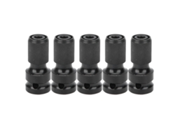 5 Peças Adaptador De Chave Elétrica 1/2 Quadrado Para 1/4 Hexagonal Telescópico Para Ferramentas Elétricas