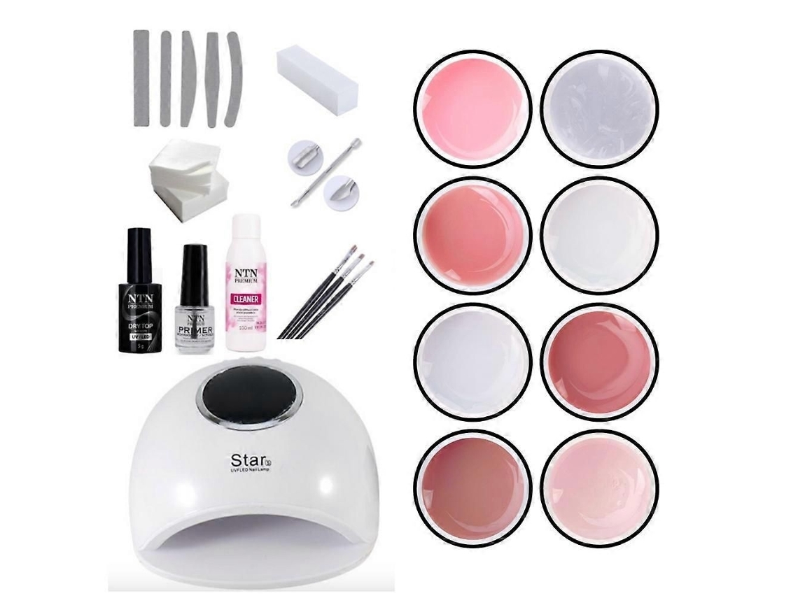 Kit De Manicure, 48 W, 33 Leds, 5 Ml, Com Sensor Automático, Para Unhas De Gel, Elysve