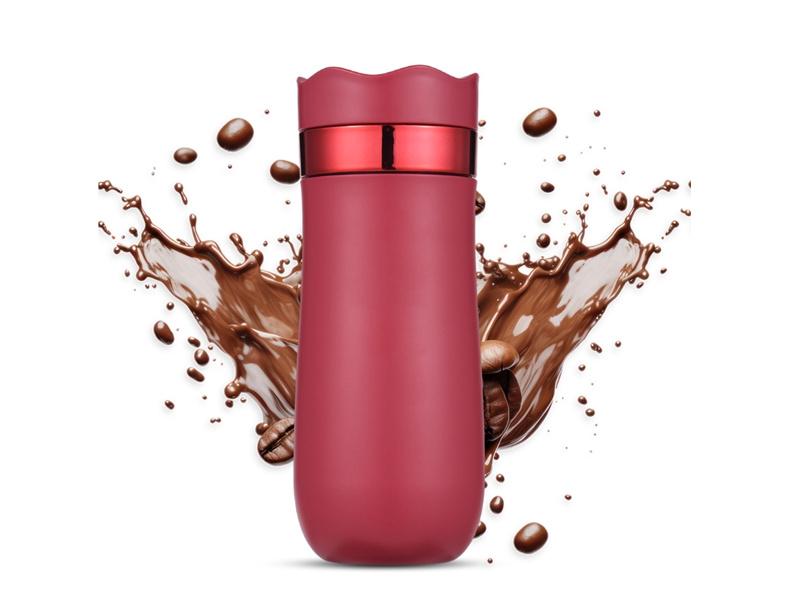 Copo De Viagem French Press Inox 320ml Sem Vazamento