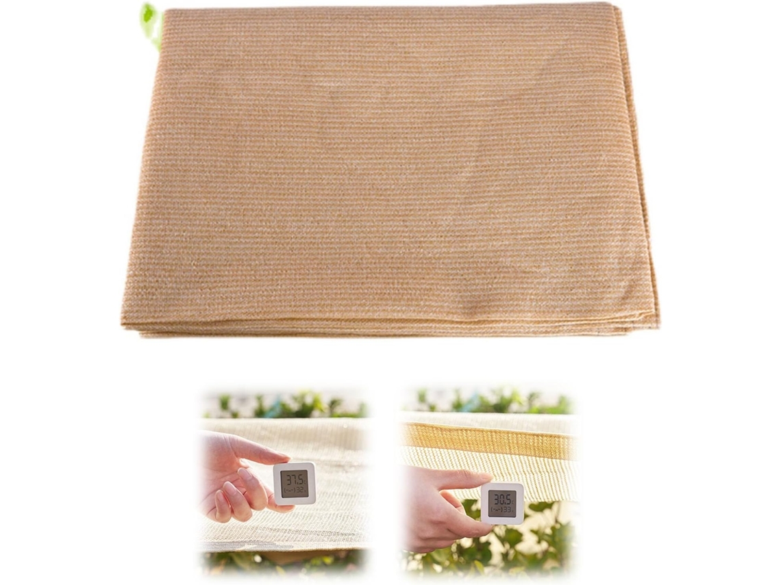 Tela De Privacidade, Guojun, , Hdpe, Resistente Aos Raios Uv, Bege, Para Jardim