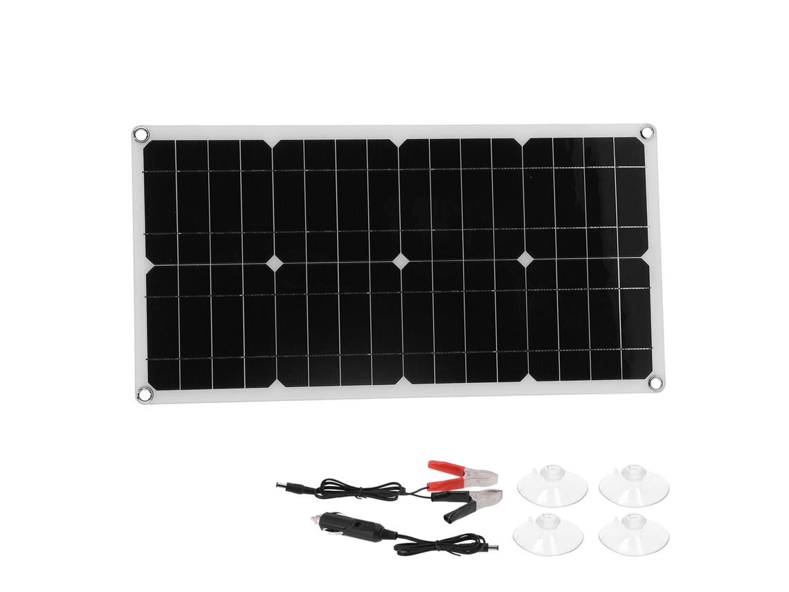Laxiscreed Painel Solar De 40w Flexível E Recarregável Com Portas Usb Duplas Para Carregamento Rápido