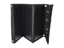 Painel Solar Portátil 21W 18V Dobrável Carregador Solar com 2 Portas Usb Monocristalinas Kit