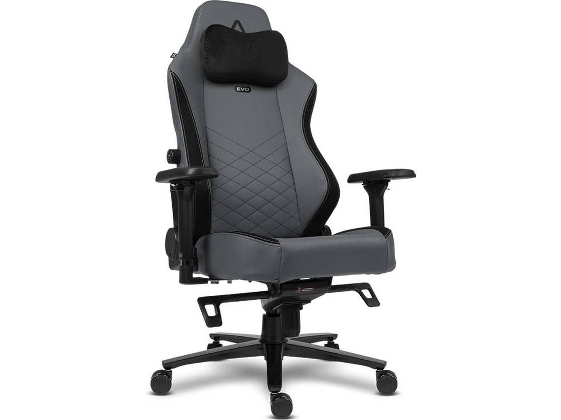 Cadeira Gaming ALPHA GAMER Alegra Evo PU Leather (Grey Titanium)
