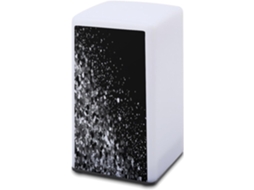 Luminária De Mesa A Bateria, Preta E Branca, Com Estampa Brilhante, Ideal Para Leitura Em Escritórios E Quartos, Protege