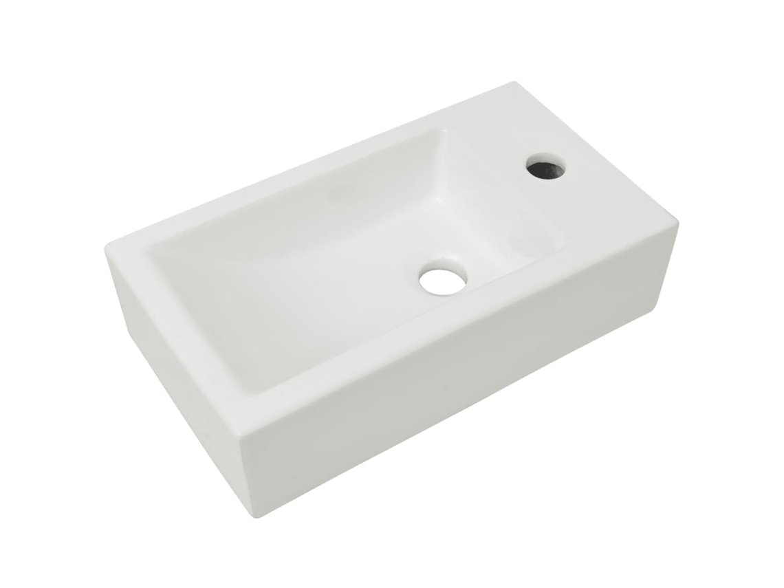 Basin, Basins Vidaxl Branco Cerâmica (n/a)