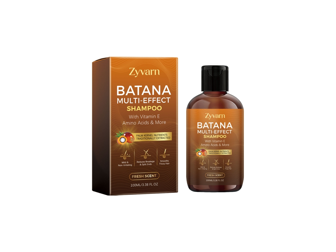 Shampoo Zyvarn Batana Multi efeito Limpeza Suave