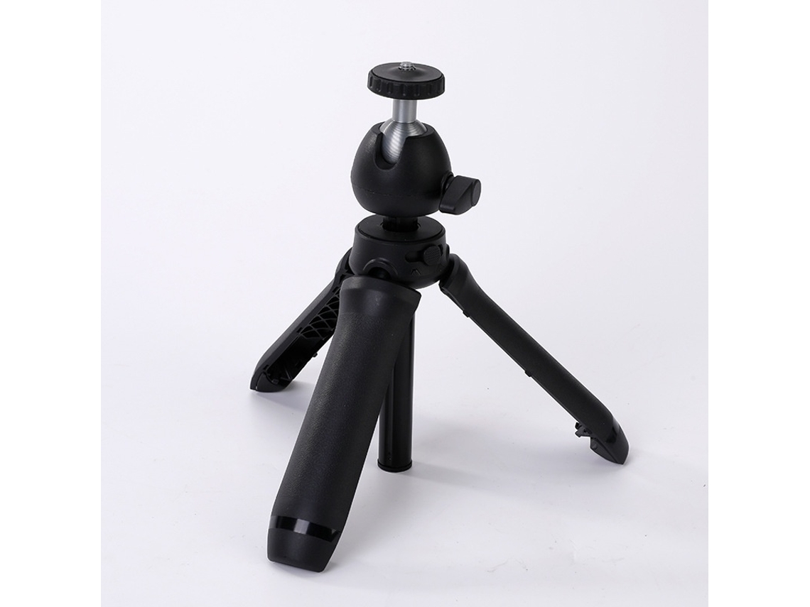 Mini Tripé De Mesa Rotação 360°, Extensível, Em Alumínio, Rosca 1/4", 53 Cm, 21 Polegadas - Elysve