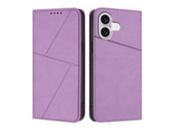 Capa De Couro Fosco Para Iphone 17 - Flip Magnético