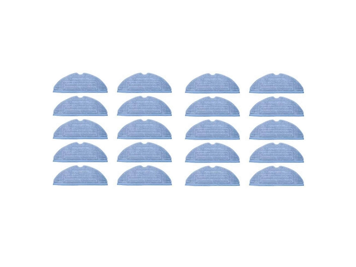 Conjunto De 20 Panos De Limpeza De Microfibra Para Aspirador De Pó Xiaomi Roborock S7 T7s T7 Plus - Peças De Reposição_ptg