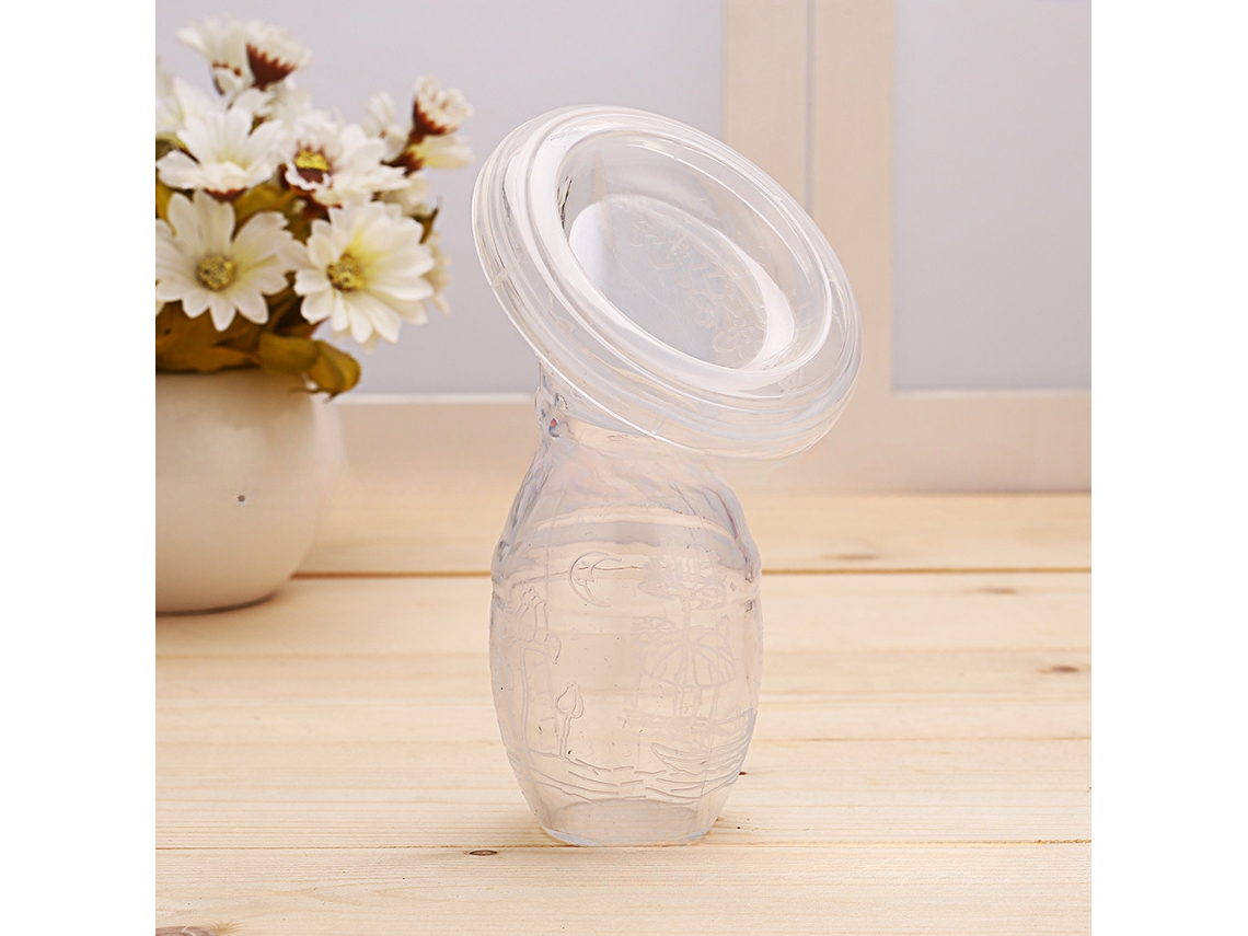 Bomba Tira-leite Manual Transparente Para Bebês, Coletor De Silicone Para Seios, Corretor Automático