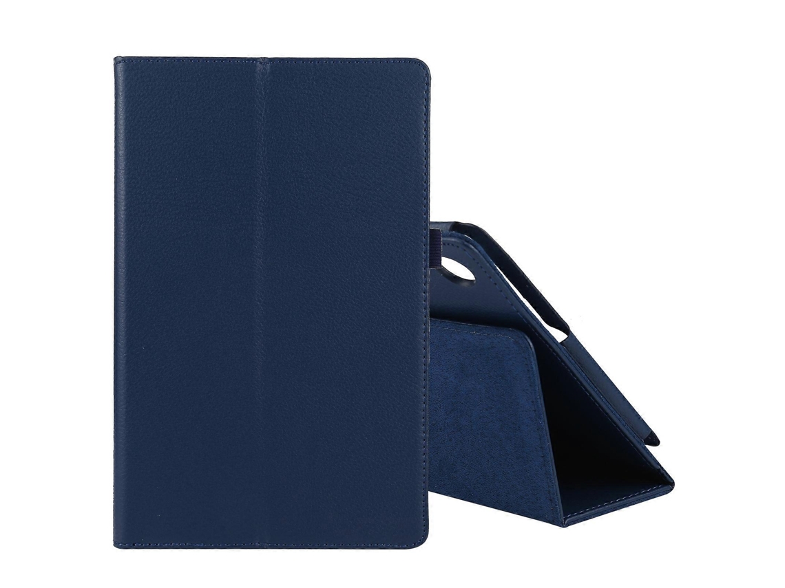 Capa De Couro Maciça Com Textura De Lichia Para Lenovo Tab M10 Hd, Com Aba Horizontal, Suporte E Compartimento Para Caneta.